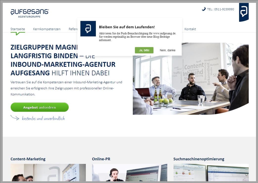 Aufgesang GmbH | SEO Anbieter